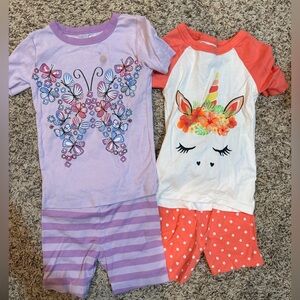 Kids Pajamas Set - Purple and Orange